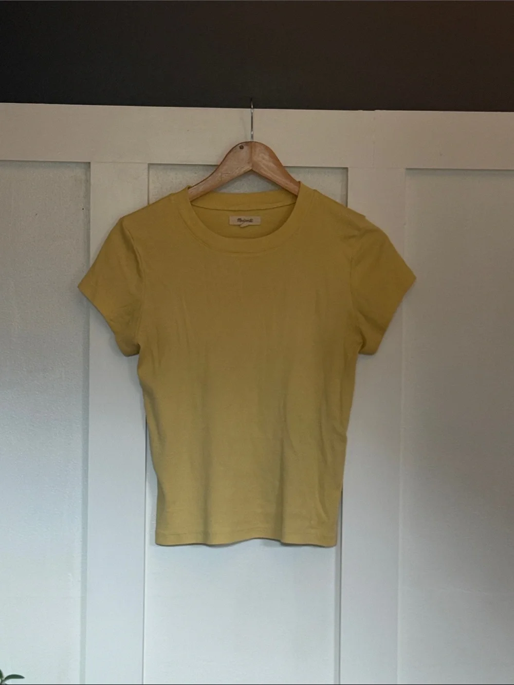 Madewell Women's Crewneck Tee - Yellow - Picture 1 of 3